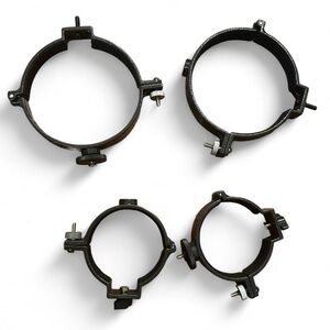 2 Pairs Telescope Tube Rings 3.5” & 5.5” Mounting Clamps Aluminum Adjustable
